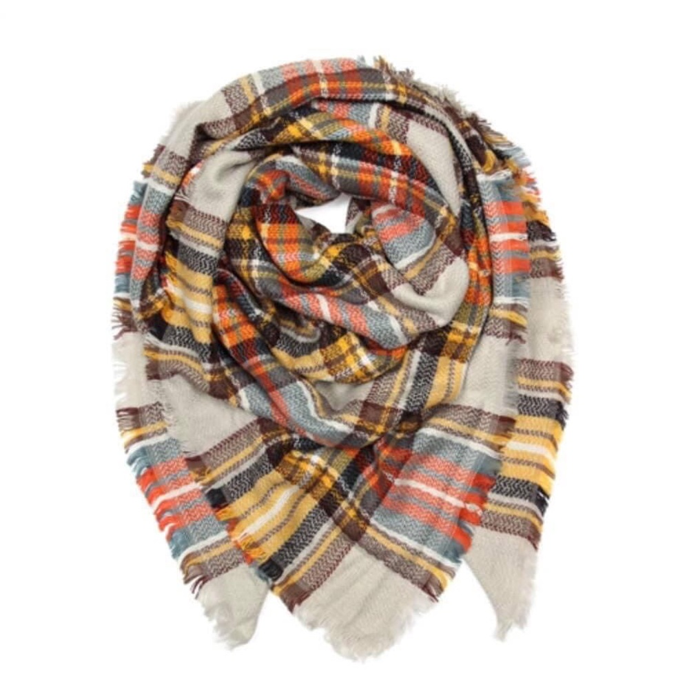 Multi Color Blanket Scarf
